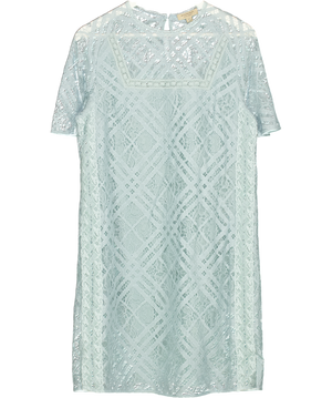 BURBERRY Pale Blue Lace Shift Dress UK 6