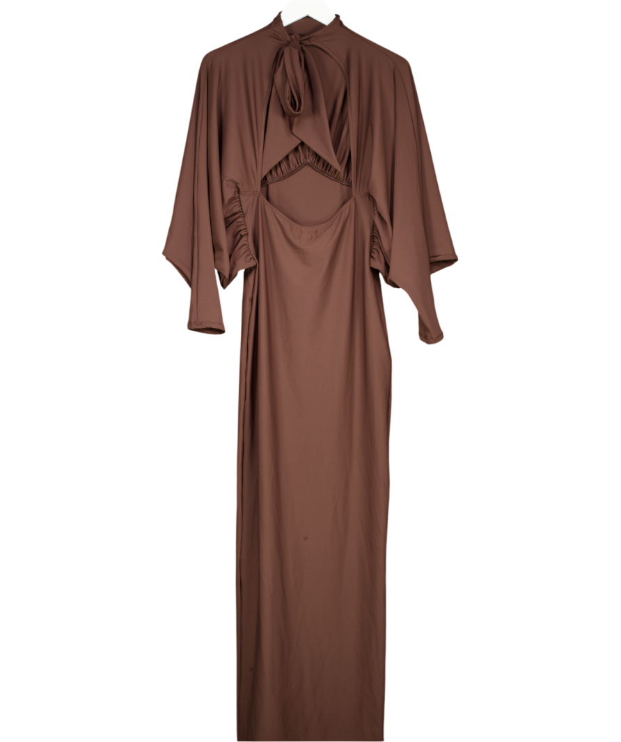 ASOS Brown Backless Maxi Dress UK 10