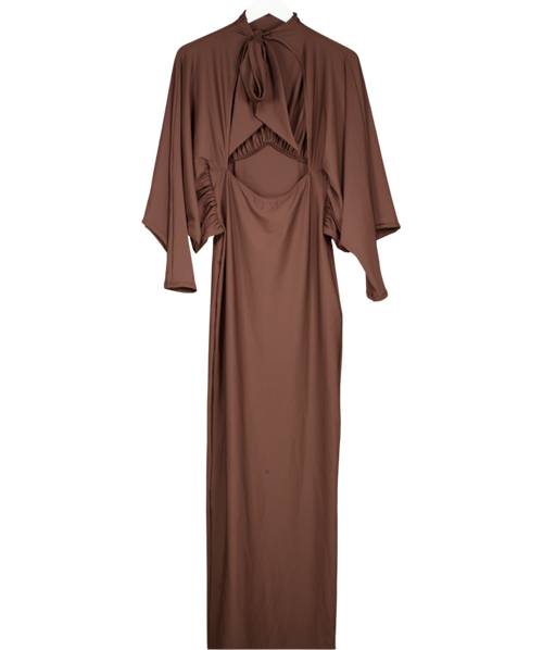 ASOS Brown Backless Maxi Dress UK 10