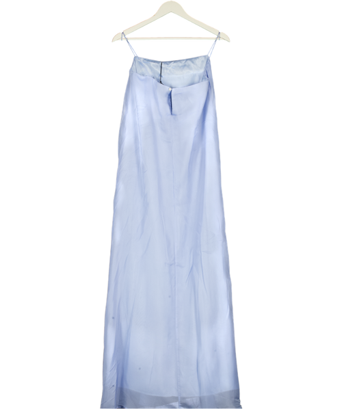 Bondi Born Capri Silk Cami Dress - Sky Blue UK XS