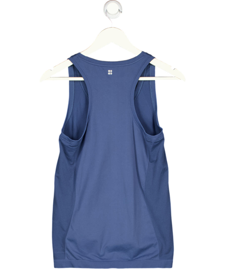 SWEATY BETTY Blue Vest Top UK M