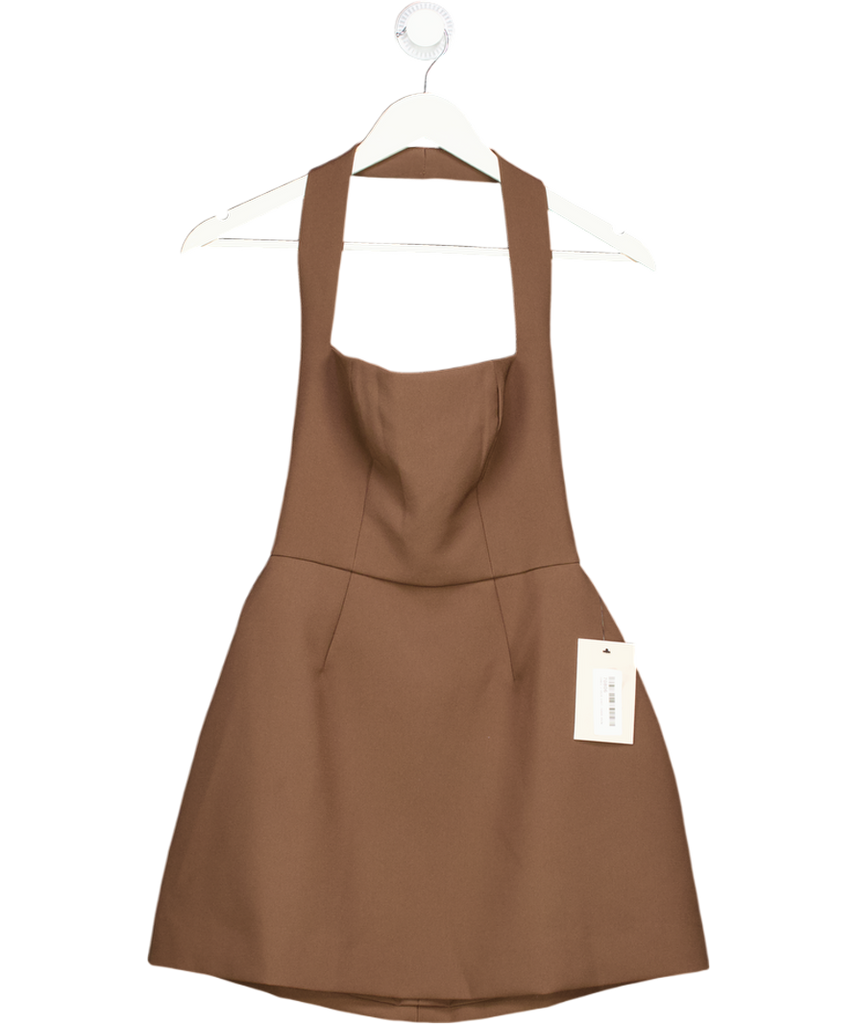 ODDMUSE Brown Structured Mini Dress UK XS – Reliked