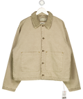 ASOS Beige Cord Collar Denim Box Fit Jacket UK M