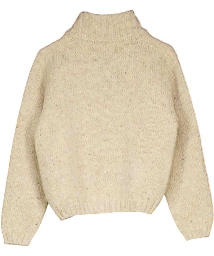 COZMO KIDS Beige Wool Blend Flecked Jumper 4 Years