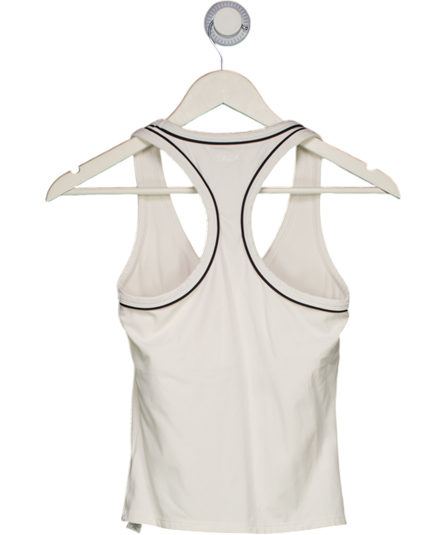 T/ALA Cream Dayflex Built-in Support V Neck Racer Vest - Ivory UK S