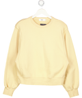 THE FRANKIE SHOP Butter Yellow Shoulder-pad Sweatshirt UK S