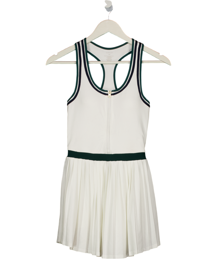 VARLEY White Jane Court Dress 28'' UK XXS