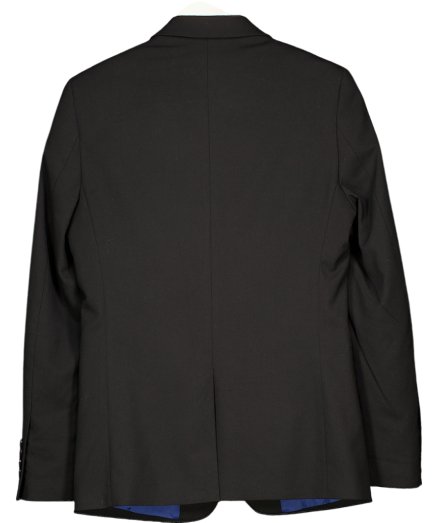 Burton Black Stretch Skinny Fit Suit Jacket UK 36" CHEST