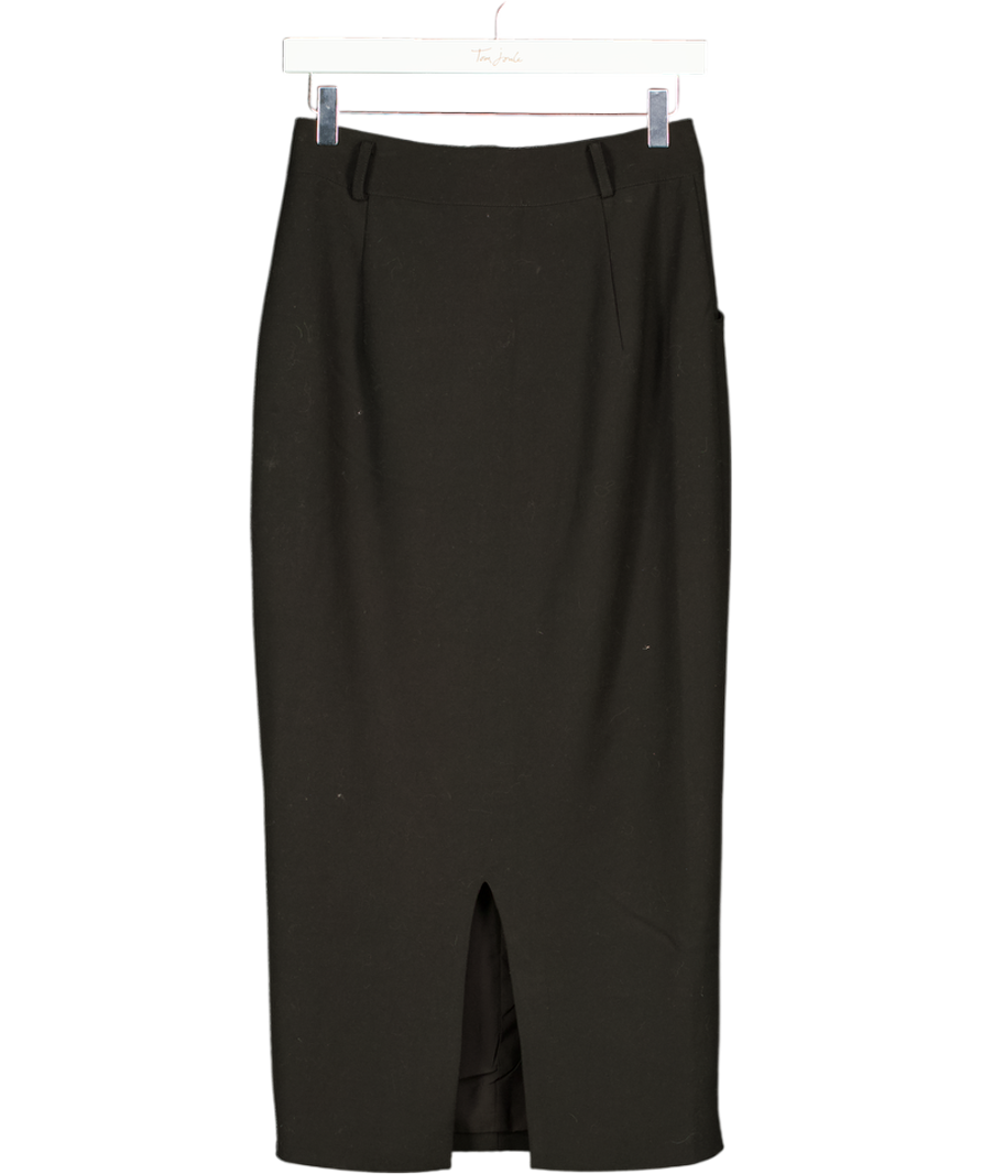BOA Black Seam Detail Pencil Skirt UK S