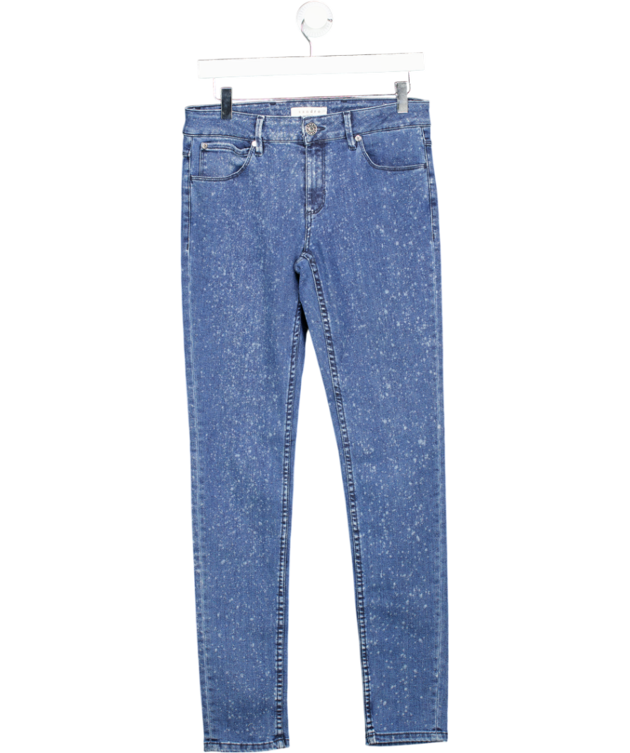 SANDRO PARIS Mid Blue Acid Wash Skinny Jeans Fr40 UK 12