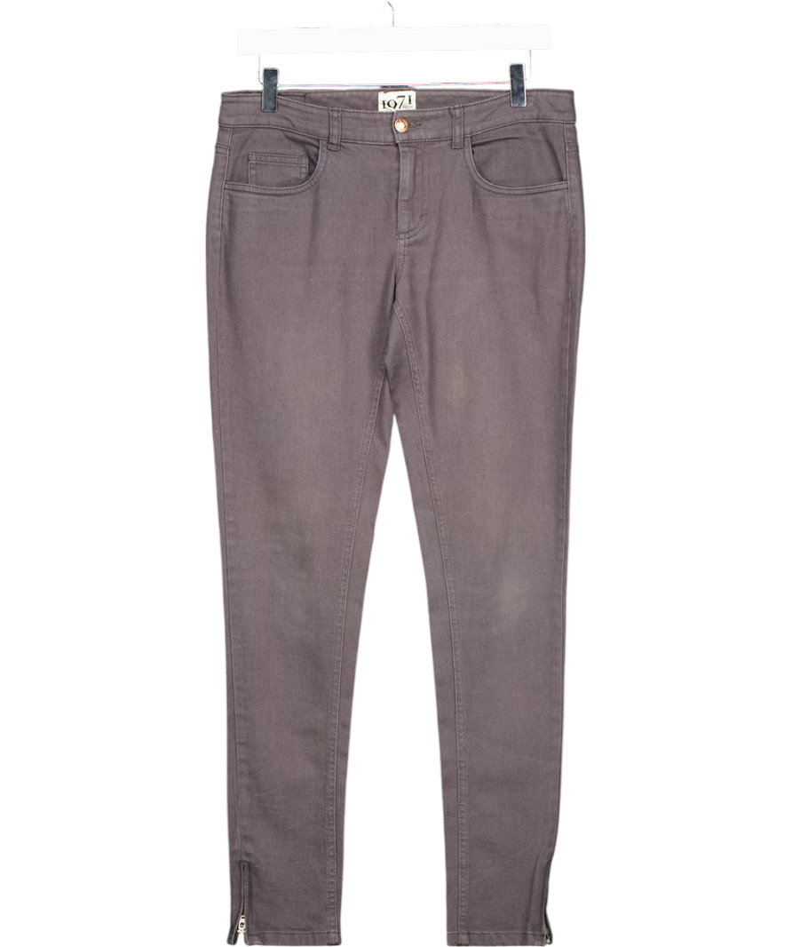 REISS Grey Skinny Low Rise Jeans UK 8