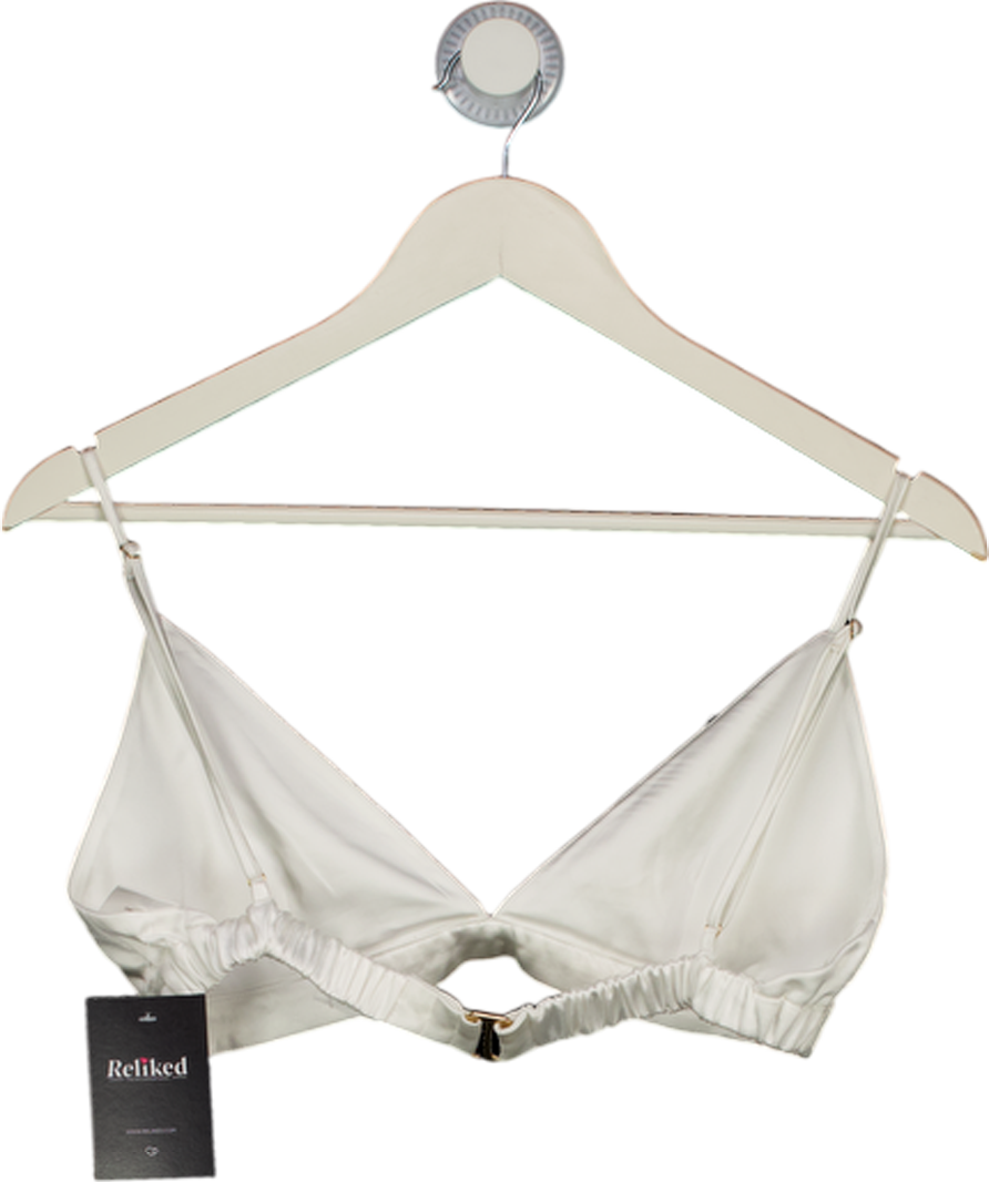 LOVERS & FRIENDS White Satin Bra Top UK S