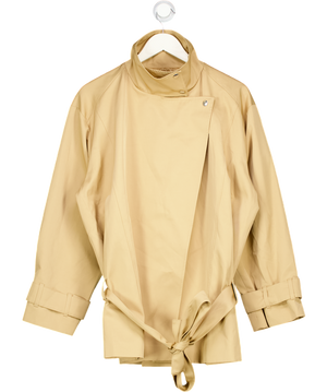 ASOS Beige Funnel Neck Belted Jacket UK S