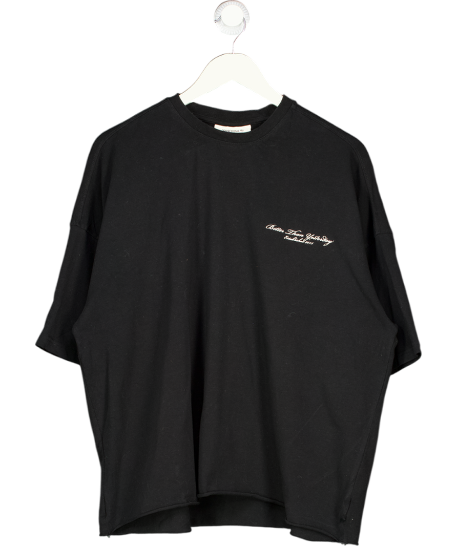 VANQUISH Black Graphic Print T-shirt UK S