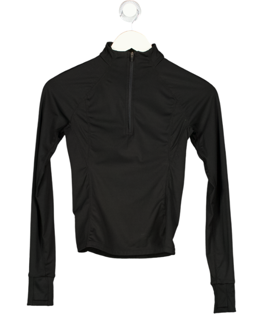 ADANOLA Black Long Sleeve Zip Top UK XS