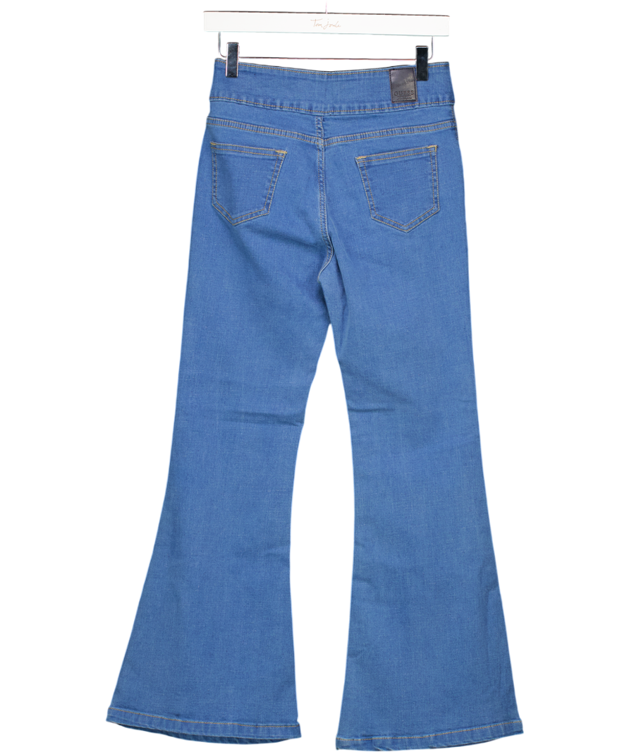 Guess Blue High Rise Flared Stretch Jeans W30