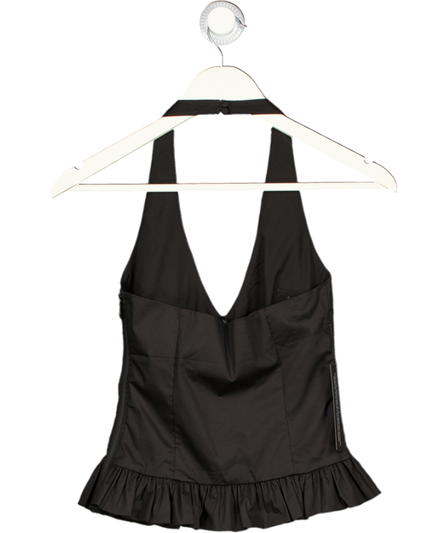 WHITE FOX Black Flirty Fever Halter Top UK XS