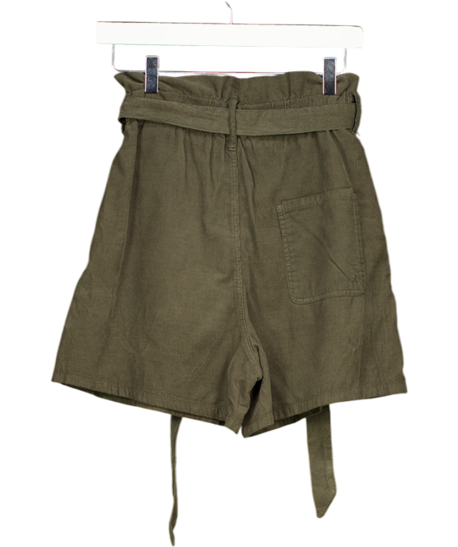 ZARA Green Tie Up Shorts UK 6
