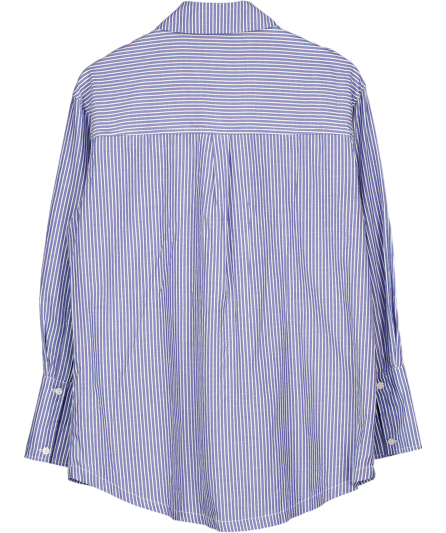 4th & Reckless Blue & White Striped Shirt UK 12