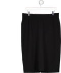 VALENTINO Black Wool Lined Pencil Skirt UK 14