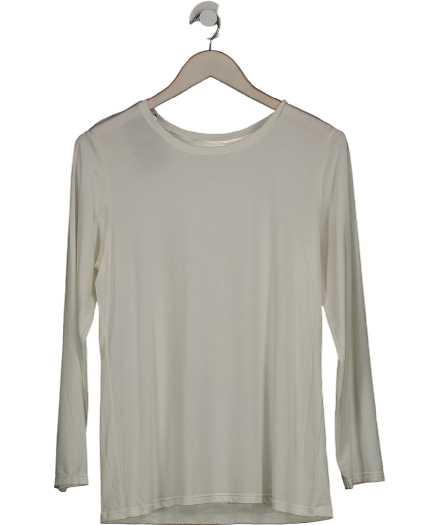 Uniqlo Cream Heattech Scoop Neck T-shirt UK XXL