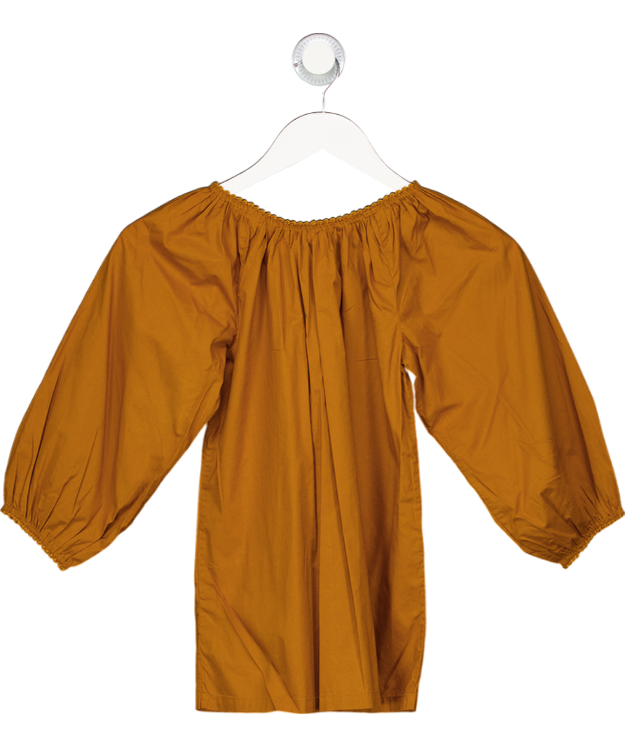DÔEN Rust Brown 100% Organic Cotton Spruce Dress 6 Years