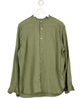 Uniqlo Green 100% Premium Linen Shirt UK M