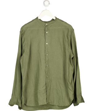 Uniqlo Green 100% Premium Linen Shirt UK M