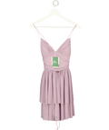 HALARA Dusty Purple Mesh Mini Dress With Corset Back UK M