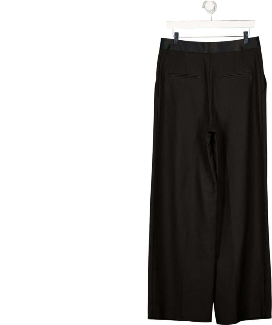 KHAITE Black Marine Wide-leg Trousers Us4 UK 8