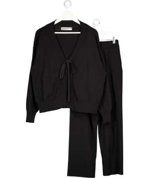 FREE PEOPLE Beach 2-piece Knitted Black Solar Sweater Lounge UK M