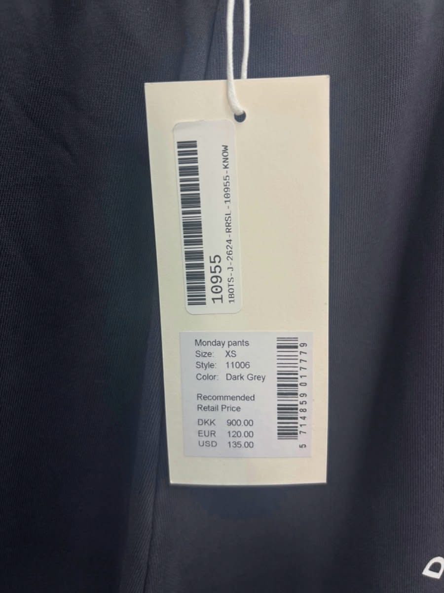 7 Days Active Grey 100% Organic Soft Cotton Monday Pants UK XS - Reliked