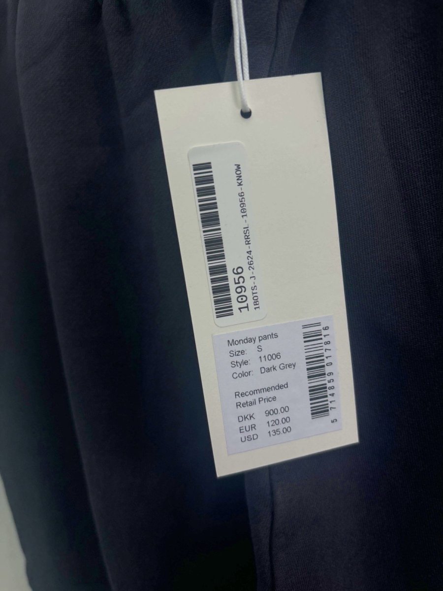 7 DAYS ACTIVE Grey 100% Organic Soft Cotton Mondays Pants UK S - Reliked