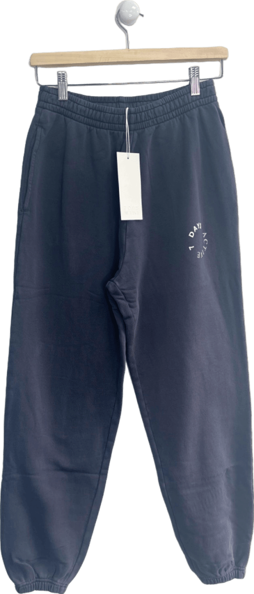 7 DAYS ACTIVE Grey 100% Organic Soft Cotton Mondays Pants UK S - Reliked