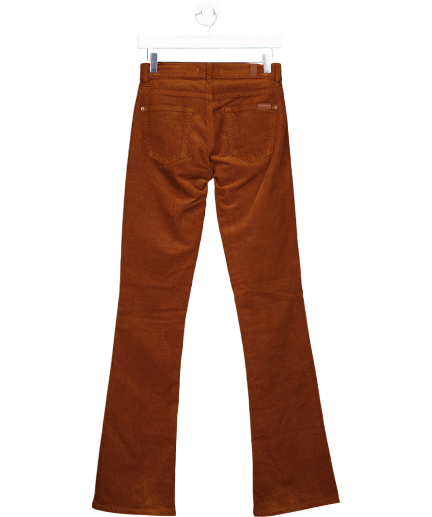7 For All Mankind Brown Bootcut Corduroy Cinnamon Jeans W25 - Reliked