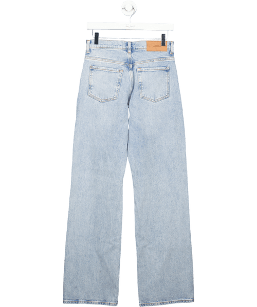 7 For All Mankind Light Blue Tess High Waist Wide Leg Jeans Woman W25 - Reliked
