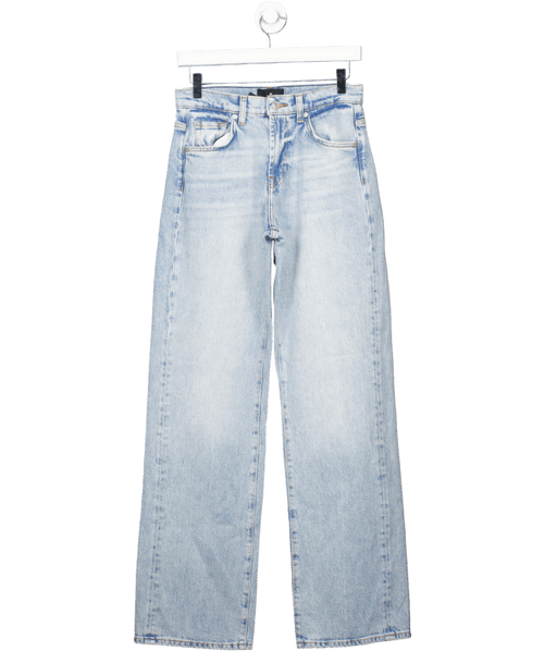 7 For All Mankind Light Blue Tess High Waist Wide Leg Jeans Woman W25 - Reliked