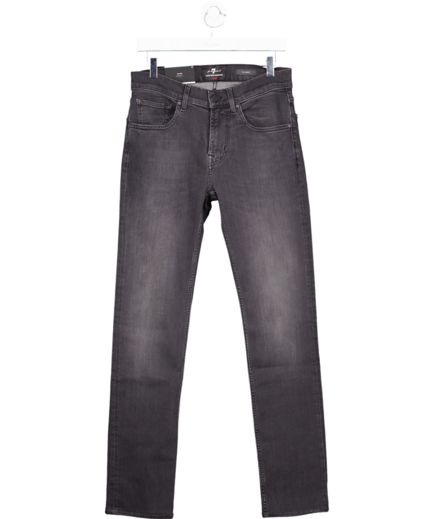 7 For All Mankind Slimmy The Slim Black Jeans W31 - Reliked