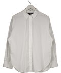 7 For All Mankind White Fitted Shirt In Popeline UK M - Reliked