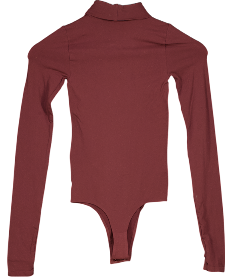 COMMANDO Red Ballet Long Sleeve Turtleneck Bodysuit One Size