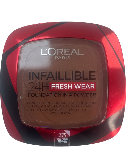 L'Oreal Paris Multi Infallible 24H Fresh Wear Powder Foundation Deep Amber 9 g