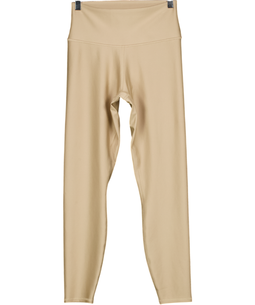 ALO Beige High Waisted Leggings UK M