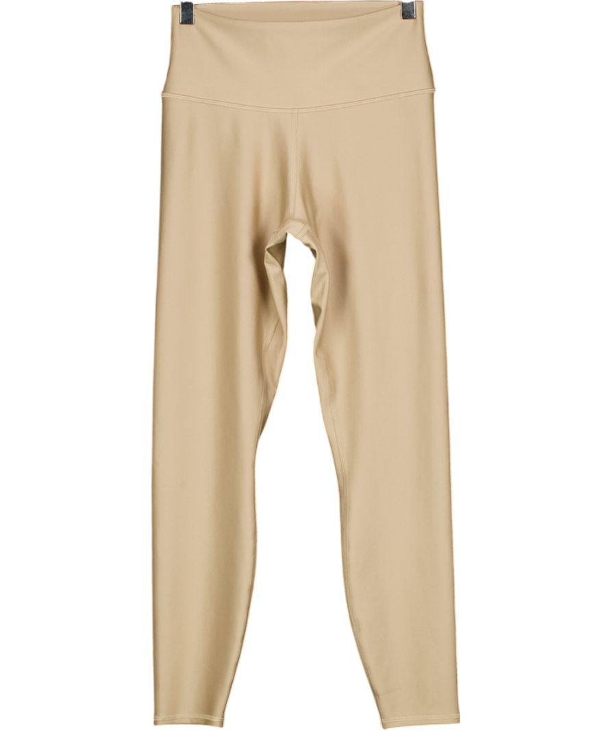 ALO Beige High Waisted Leggings UK M