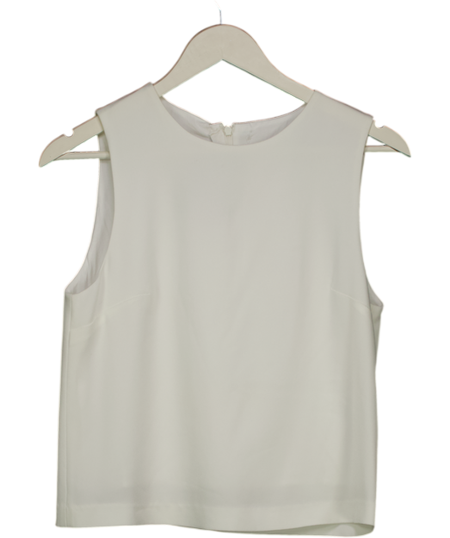 The Fold White Sleeveless Relaxed Top UK 8