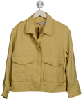 ZARA Butter Yellow Viscose Bomber Jacket UK M