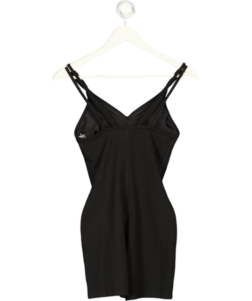 alo yoga Black Seamless Ribbed Onesie UK S