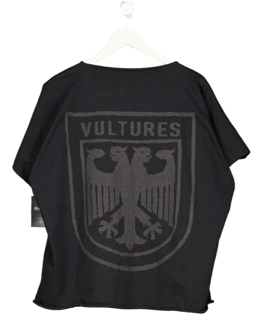 Yeezy Black Vultures Eagle Sleeveless T-shirt Boxy Fit UK S