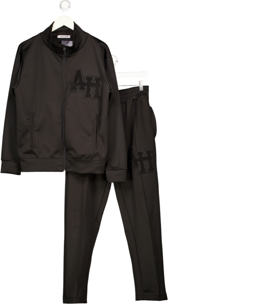 ANNIE HOOD Black The College Track Set UK L