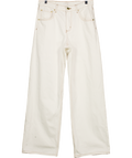 Meshki White Mannon Mid Rise Jeans UK S