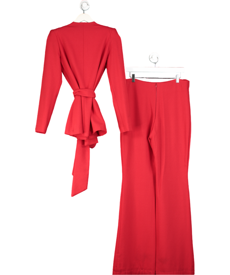 KU Spendlove Red Belted Blazer And Trouser Set UK S/M